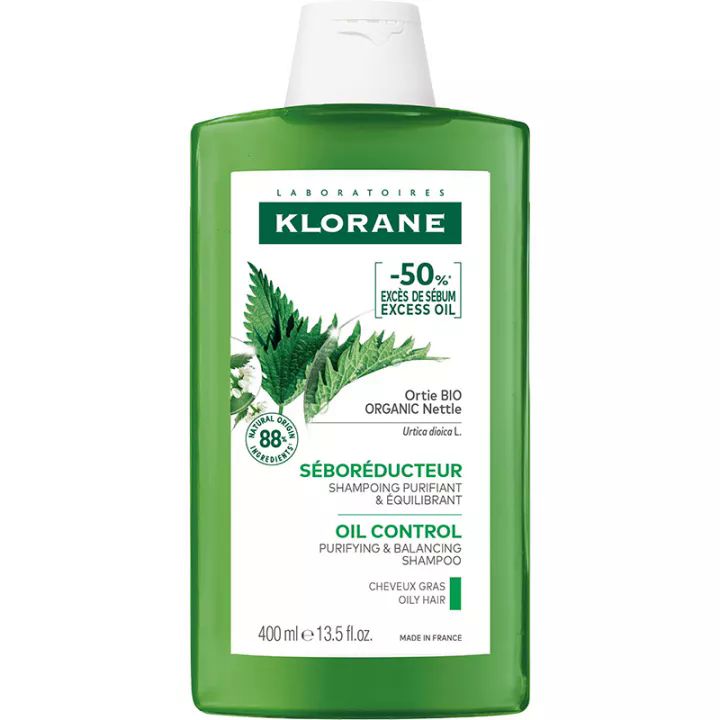 Klorane — Shampoing Séborégulateur à l'Ortie 400ml